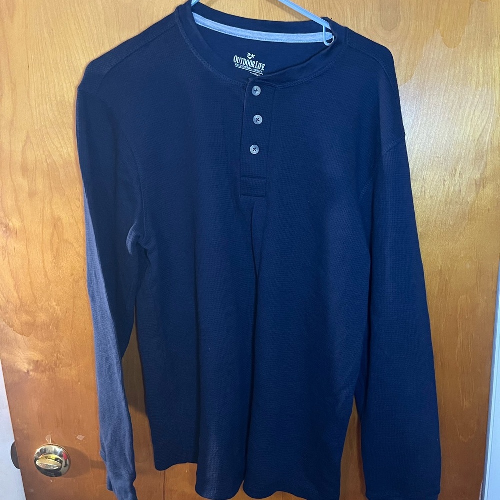 Outdoor Life Blue Long Sleeve Tee